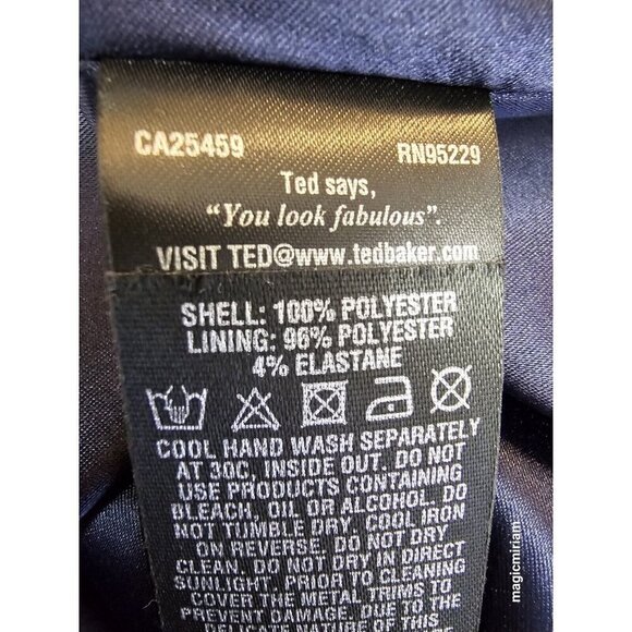 🌟🌸HOST PICK 🌟🌸BNWT Ted Baker London Megadon Kyoto Strapless Maxi Dress - Picture 7 of 9